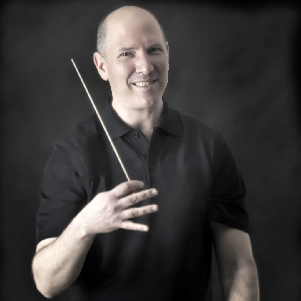 Conductor practicing soundpainting