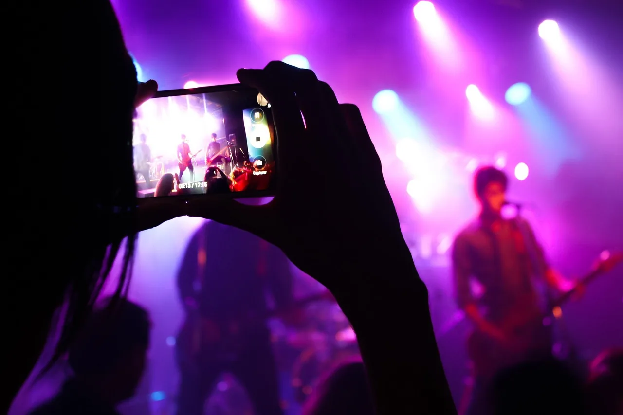 Musical ensemble filmed during a concert Musical ensemble filmed during a concert