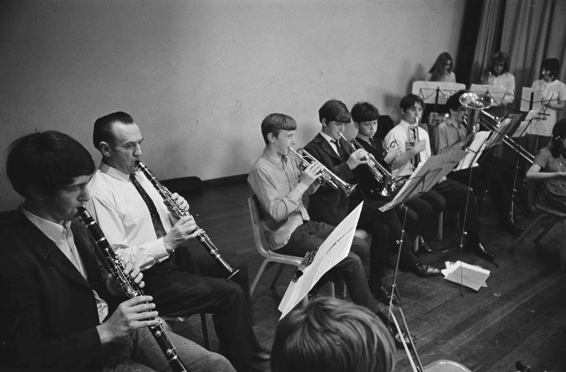 French orchestra in rehearsal